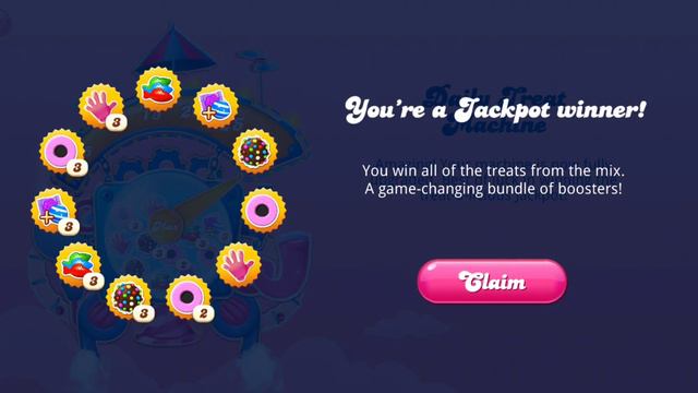 Wow! Never Seen Before! Day 380 Jackpot Winner! Daily Treat Machine #candycrushsaga
