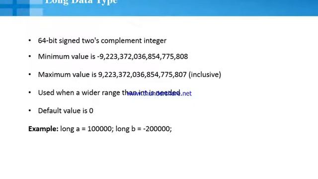 Java ppt 2 - Data types смотреть онлайн