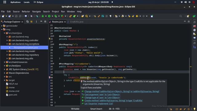 Criando um sistema de post+Login com Java(Spring boot),Mysql, RestApi смотреть онлайн