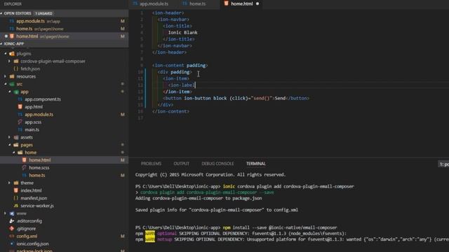 Send Email in Ionic 3 App смотреть онлайн