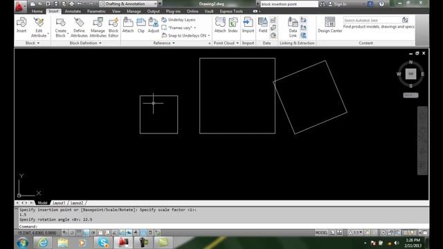 AutoCAD II 24-15 Working with Specify On Screen Prompts смотреть онлайн
