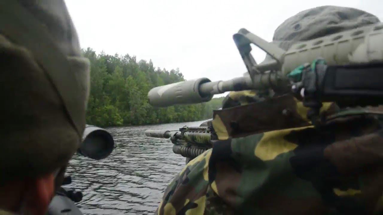 Страйкбол. Атака на лодку с десантом. Карельская ночь 3. КукуруЗо. смотреть онлайн