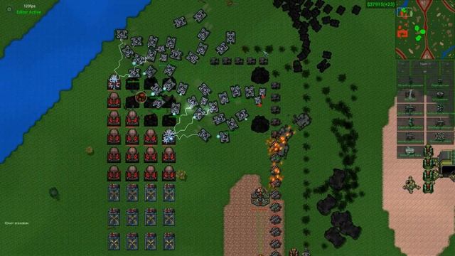 Тактика штурма защищенной базы без ядерных ракет | Rusted Warfare смотреть онлайн