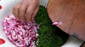 Холодная окрошка  Азербайджанская Кухня Деревенская Кухня  Рецепты