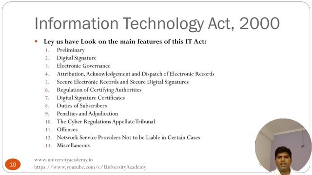 CS27: Information Technology Act 2000| Copyright Act 1957| IT Act | Information Security Standards смотреть онлайн