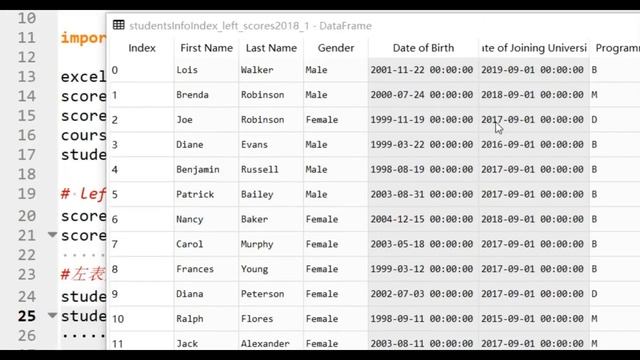 用index和Column合并数据——Python程序设计系列 96 Pandas DataFrame 34 смотреть онлайн