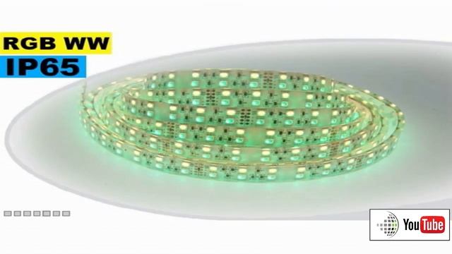 Strip LED large RGB-WW de 17mm IP65 - Double assemblage de LED 5050 смотреть онлайн