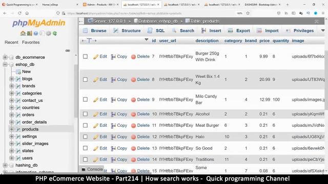 #214 PHP Ecommerce website development | How MYSQL search works | MVC OOP - Quick programming смотреть онлайн