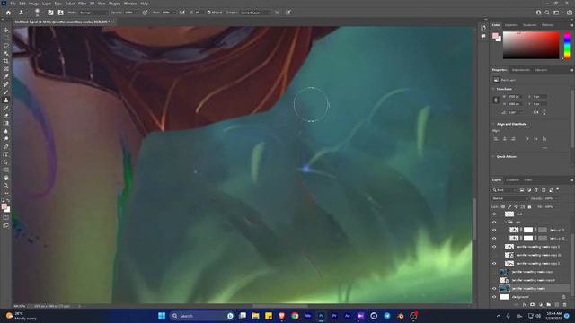 [ 2024 ] Animated Illustration | concept art animation | Hair Animation After Effects tutorial смотреть онлайн