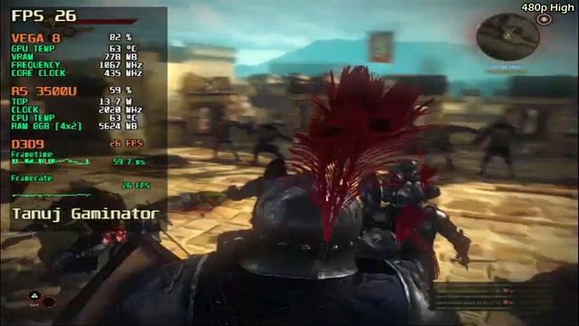 THE WITCHER 2 | RYZEN 5 3500U | 8GB RAM | VEGA 8 | BENCHMARK смотреть онлайн