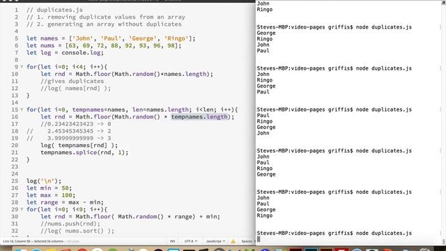 Avoiding Duplicate Array Values смотреть онлайн