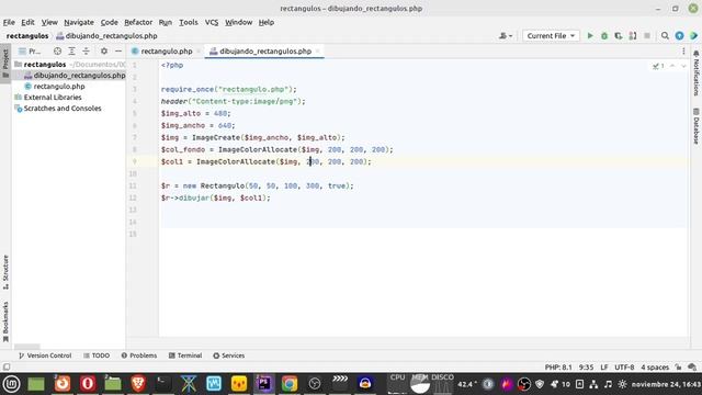 PHP: dibujando con nuestra clase personalizada y GD смотреть онлайн