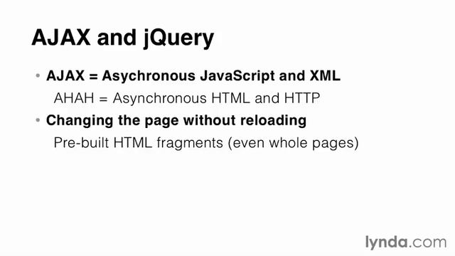 03 Updating information without reloading the page using AJAX - jQuery Data with AJAX смотреть онлайн