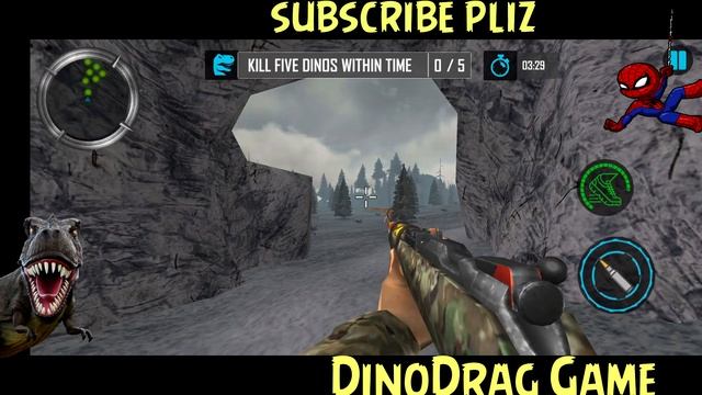 Dinosaur Hunter Sniper Shooter - hunting games - Android and iOS Gameplay смотреть онлайн