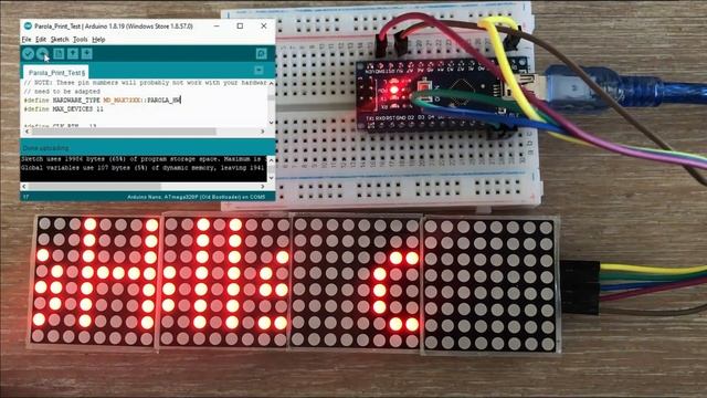 Text In Motion: Creating Scrollable Animations On A 32x8 MAX7219 Matrix With Arduino Parola Library