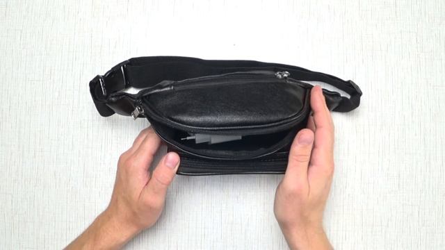 Мужская кожаная поясная сумка смотреть онлайн