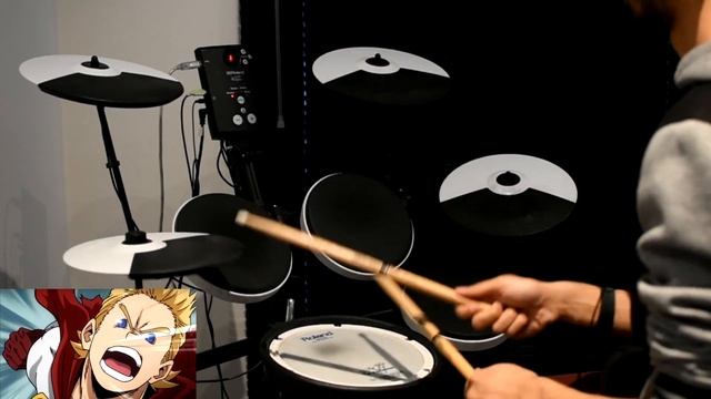 Boku no Hero Academia Season 4 OP Full -【Polaris】by BLUE ENCOUNT - Drum Cover смотреть онлайн