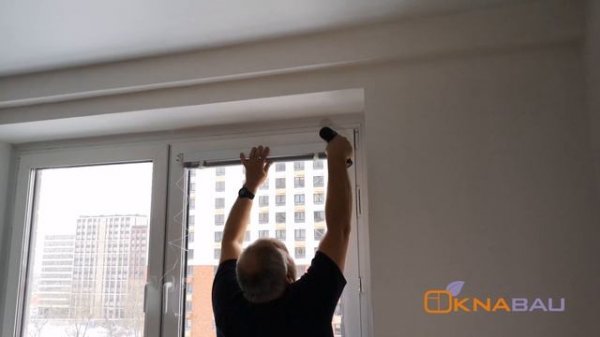 Как установить жалюзи на пластиковые окна КБЕ Эксперт с выступающим штапиком ПИК ЖК Ясеневая 14