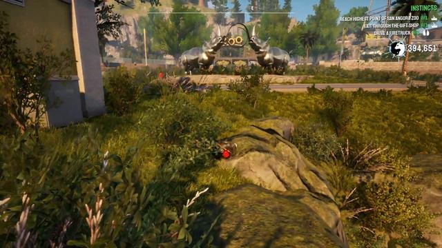 Jump Through The Rhino Statue Hole Instinct - Goat Simulator 3 смотреть онлайн