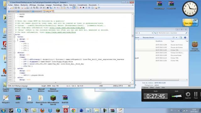 [PARTIE 2] Comment crée un serveur craftbukkit avec 2 plugin plus config ect смотреть онлайн