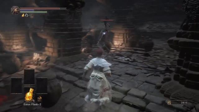 Dark Souls 3 Catacombs of Carthus, Peaceful skeleton смотреть онлайн