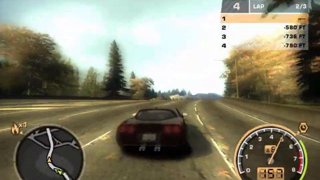#CORVETTE C6 Circuit Campus Interchange NFS Most wanted 2005 смотреть онлайн