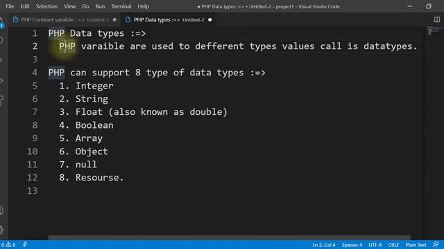 PHP Data Type in Hindi смотреть онлайн