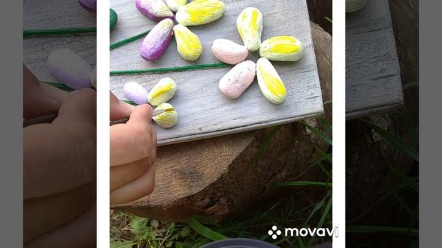 Панно из камней "Ирисы"/Panel from stones "Irises"? смотреть онлайн
