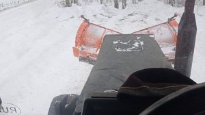 Отвал бабочка на МТЗ в работе