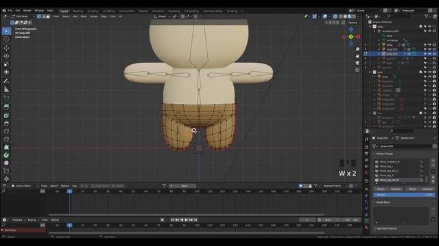 3D 블렌더로 춘식이 캐릭터 만들기 튜토리얼 part2/(sub)character animation in blender 3D смотреть онлайн