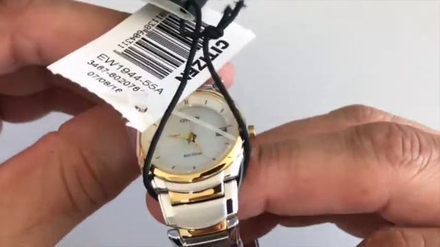 EW1944-55A Citizen EcoDrive Ladies White Dial смотреть онлайн