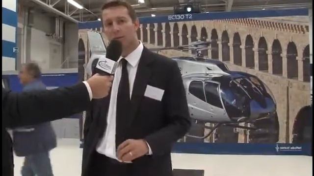 Introduction of new Eurocopter EC 130 T2, interview with Benoit Terral смотреть онлайн
