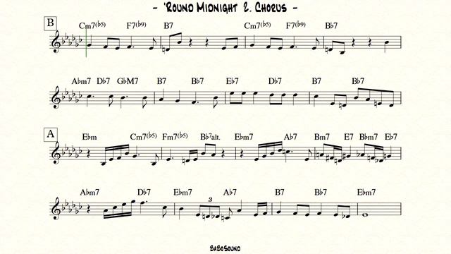 'Round Midnight Melody With Metronome (BPM 60) смотреть онлайн