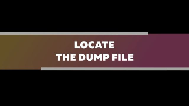 How to View a DMP File (How to Open and Analyze Windows Crash Dump (.DMP) Files) смотреть онлайн