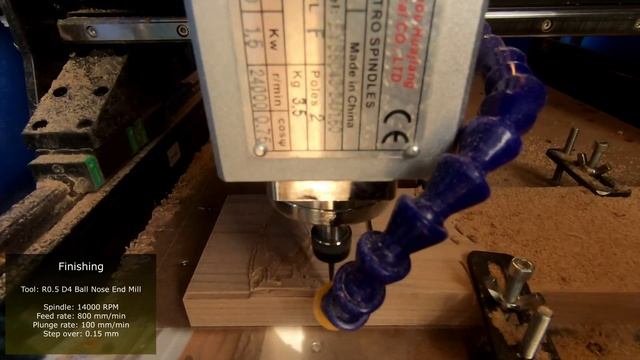 Two Trees CNC TTC 450 - Max Speed Test - 3D Engraving Of Owl