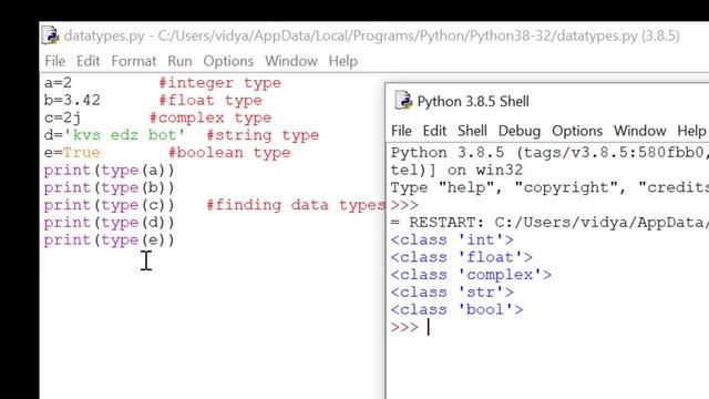 PYTHON FOR BEGINNERS TUTORIALS IN TELUGU | Python Data Types | Data Types Int,float,boolean | 2021 смотреть онлайн