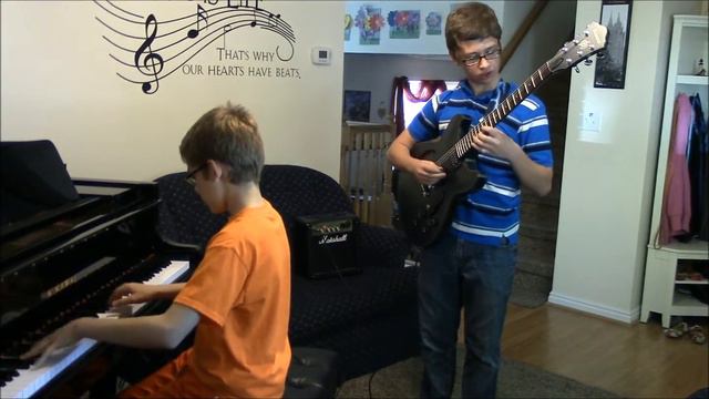 Undertale Guitar and Piano cover by Micah and Caleb (Death by Glamour) смотреть онлайн