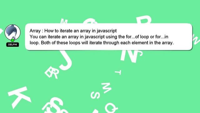 Array : How to iterate an array in javascript смотреть онлайн