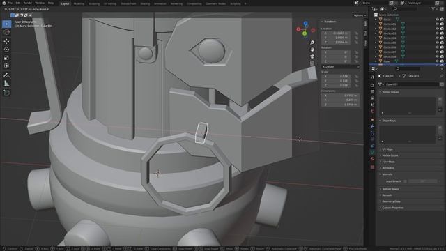 Граната Jinx в Blender.