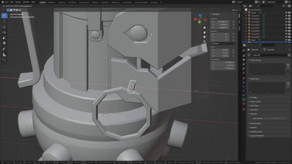 Граната Jinx в Blender.