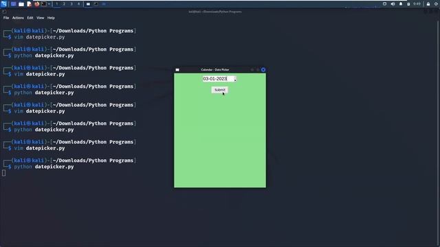 Calendar GUI - Date Picker using Tkinter | Python Mini Project - Leisure Codes смотреть онлайн