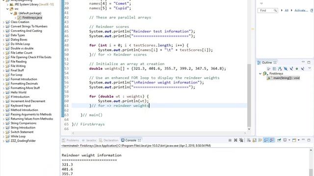 Java 7.1- Array Introduction смотреть онлайн