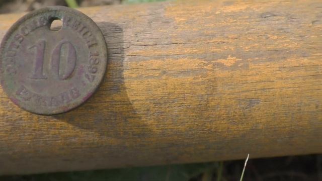 Тест металлоискателя MD-910 в деле. Первая монета..