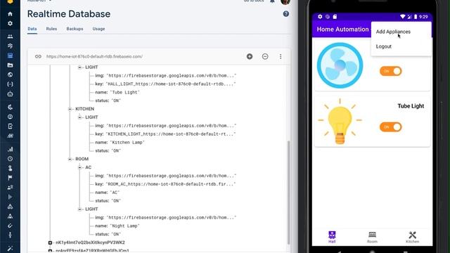 2.0 Android Version | Home Automation + || Firebase with android studio kotlin смотреть онлайн