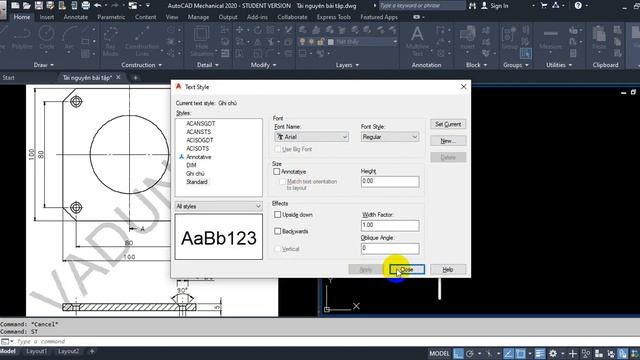 Học AutoCAD Mechanical | Bài tập AutoCAD Mechanical - Phần 1 смотреть онлайн