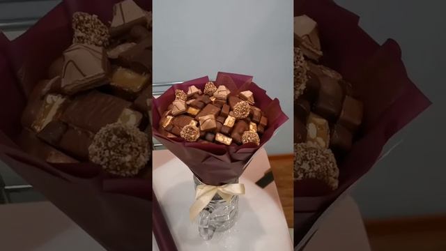 Букет из шоколадных конфет/ букет из открытых конфет смотреть онлайн