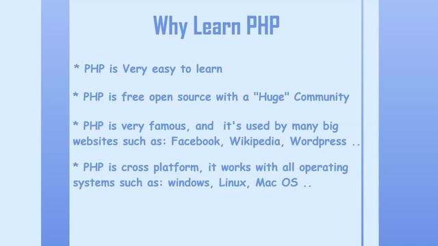 1 - Introduction To PHP - PHP Baics смотреть онлайн