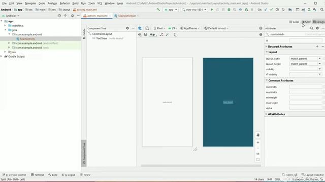How to make Hello World App in Android Studio 1 смотреть онлайн