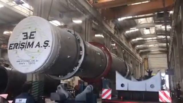 Erisim AS # Rotary kiln for gypsum # To work in Europe # Вращающаяся печь для выпечки Гипсовой ..# смотреть онлайн