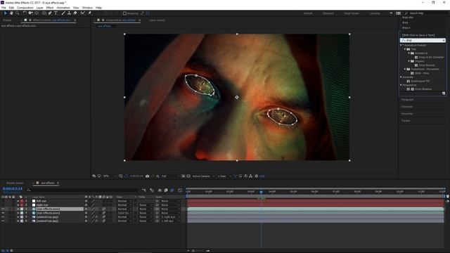 6 eye effects - After Effects tutorial | Bloody, zombie, reptile, glowing, black and big eyes смотреть онлайн